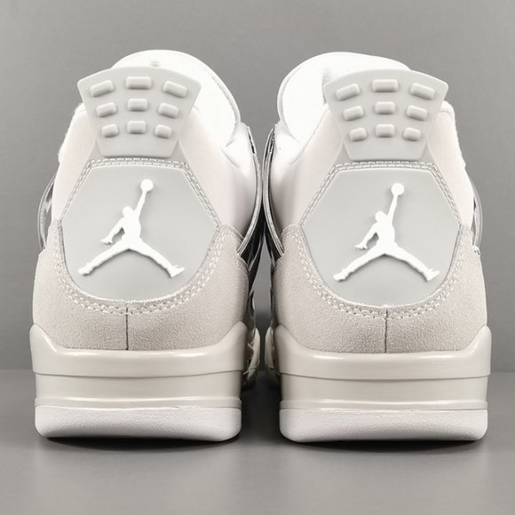 Air Jordan 4 Retro White Gray Basketball Shoes - Picture 10 of 10